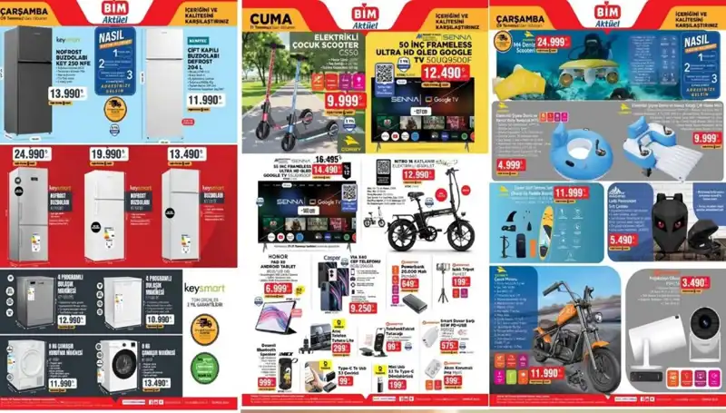 BİM Aktüel Kataloğu 8-11 Temmuz: Elektronik Ürünlerde Büyük İndirimler!