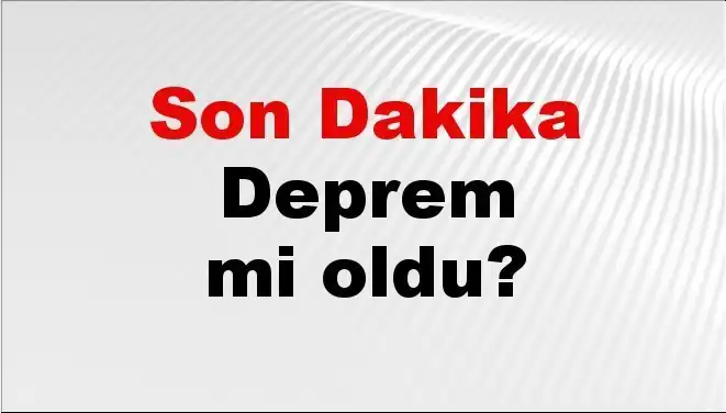 Kütahya’da Son Dakika Deprem: Kandilli ve AFAD’dan Açıklamalar Geldi